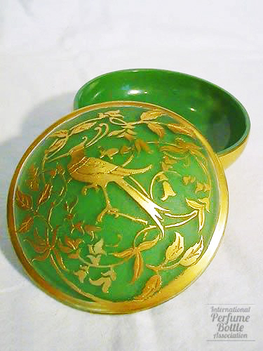 Powder Jar - Green Kingfisher