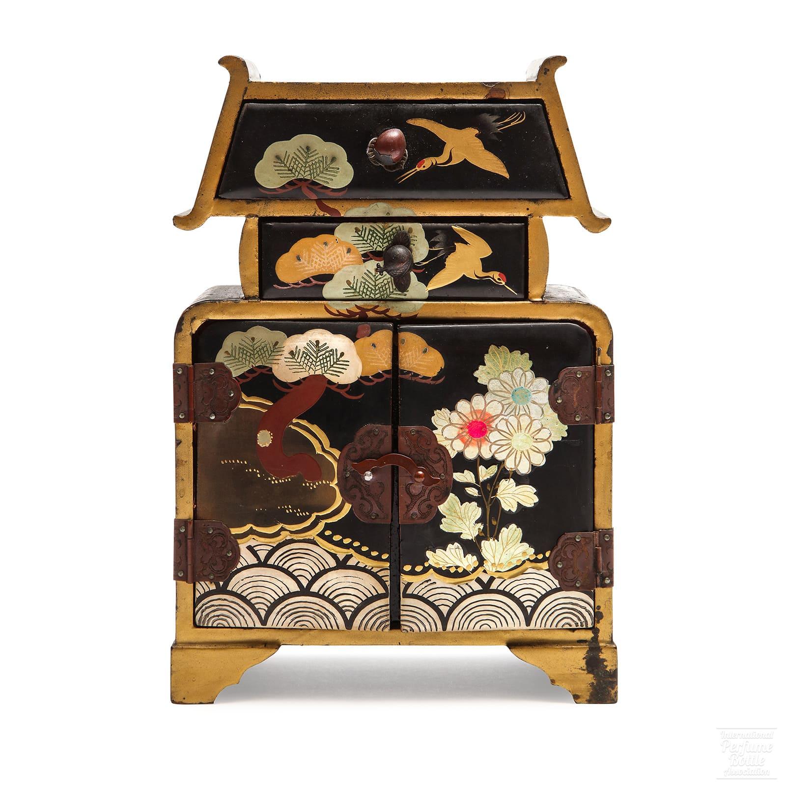 Vantine's Japanese Lacquer Vanity Chest
