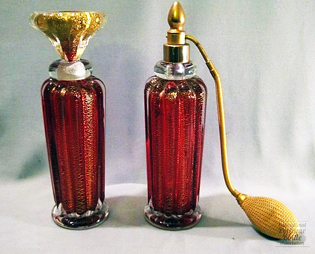 Murano - Seguso, Ruby and Gold Set (DeVilbiss)