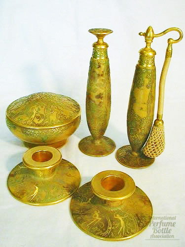 Dresser Set - "Nymph in the Woods"