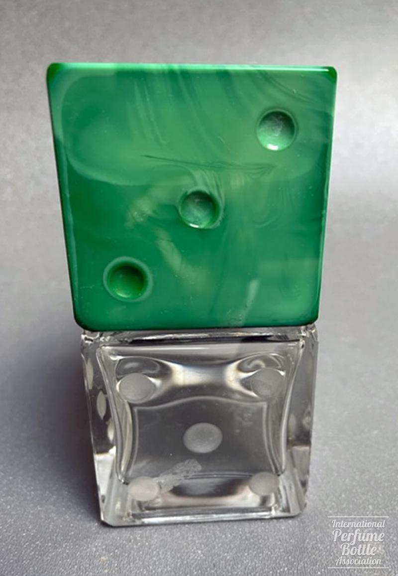 Green and Clear Dice Bottle