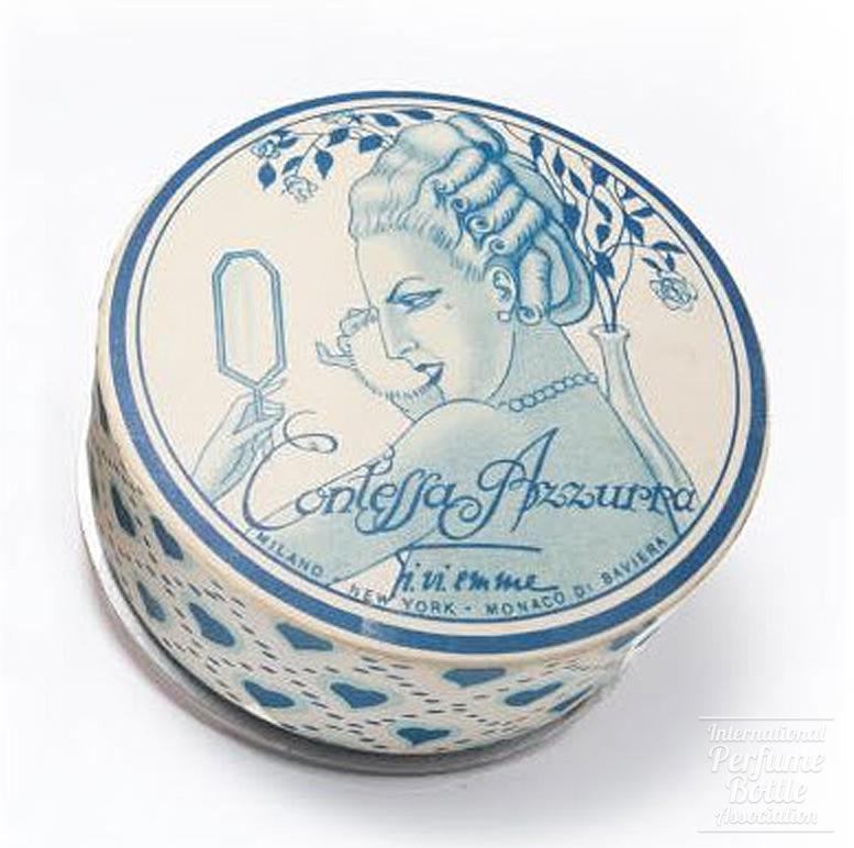 "Contessa Azzurra" Powder Box and Powder Envelope by Gi. Vi. Emme