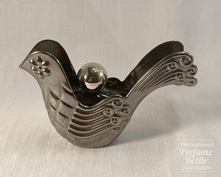 Silver Dove Christmas Decanter by Avon