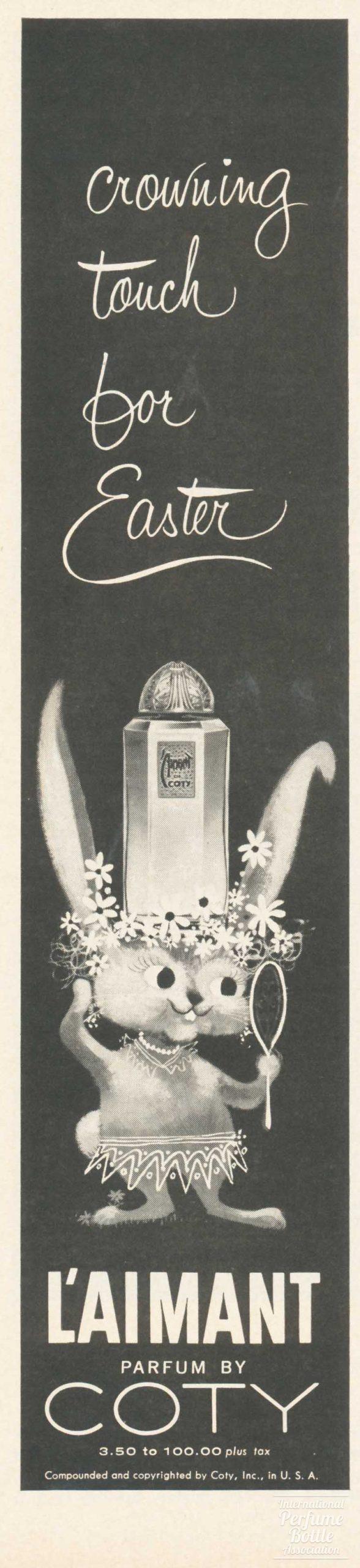 "L'Aimant" by Coty Easter Advertisement - 1957