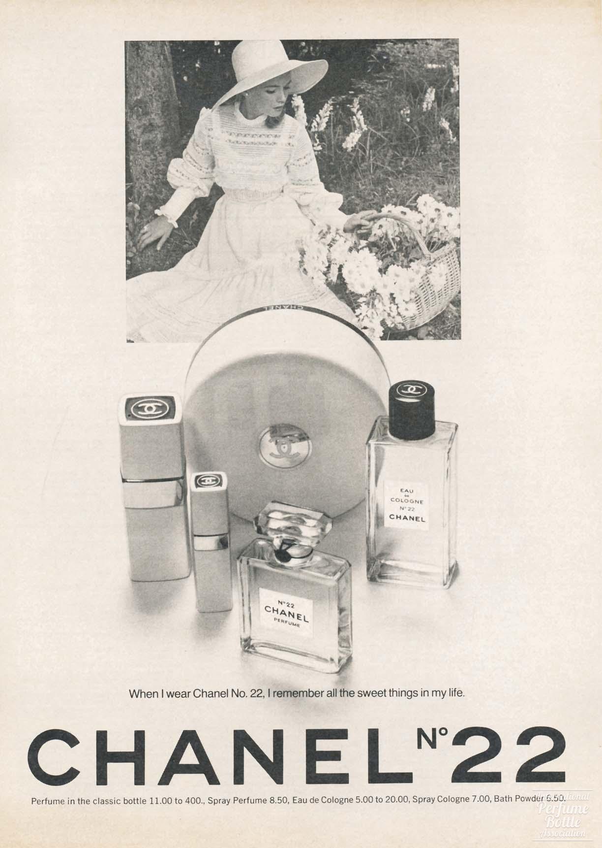 "Chanel No. 22" by Chanel Advertisement - 1974