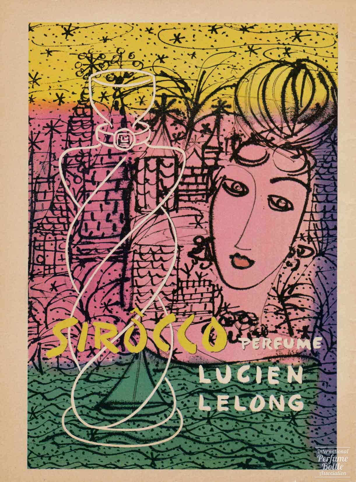 "Sirocco" by Lucien Lelong Advertisement - 1945
