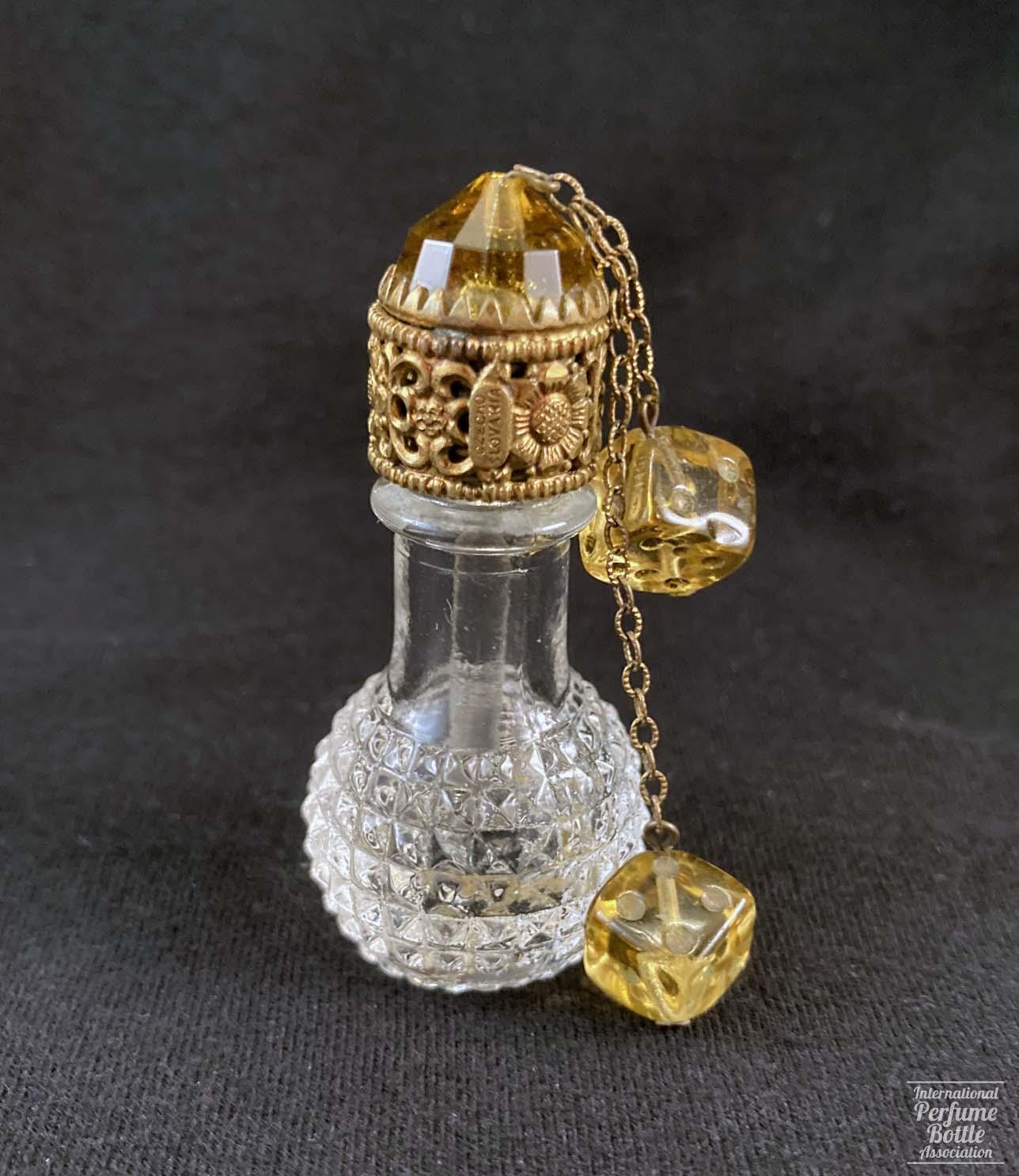 Czech Stubby With Amber Dice Dangles