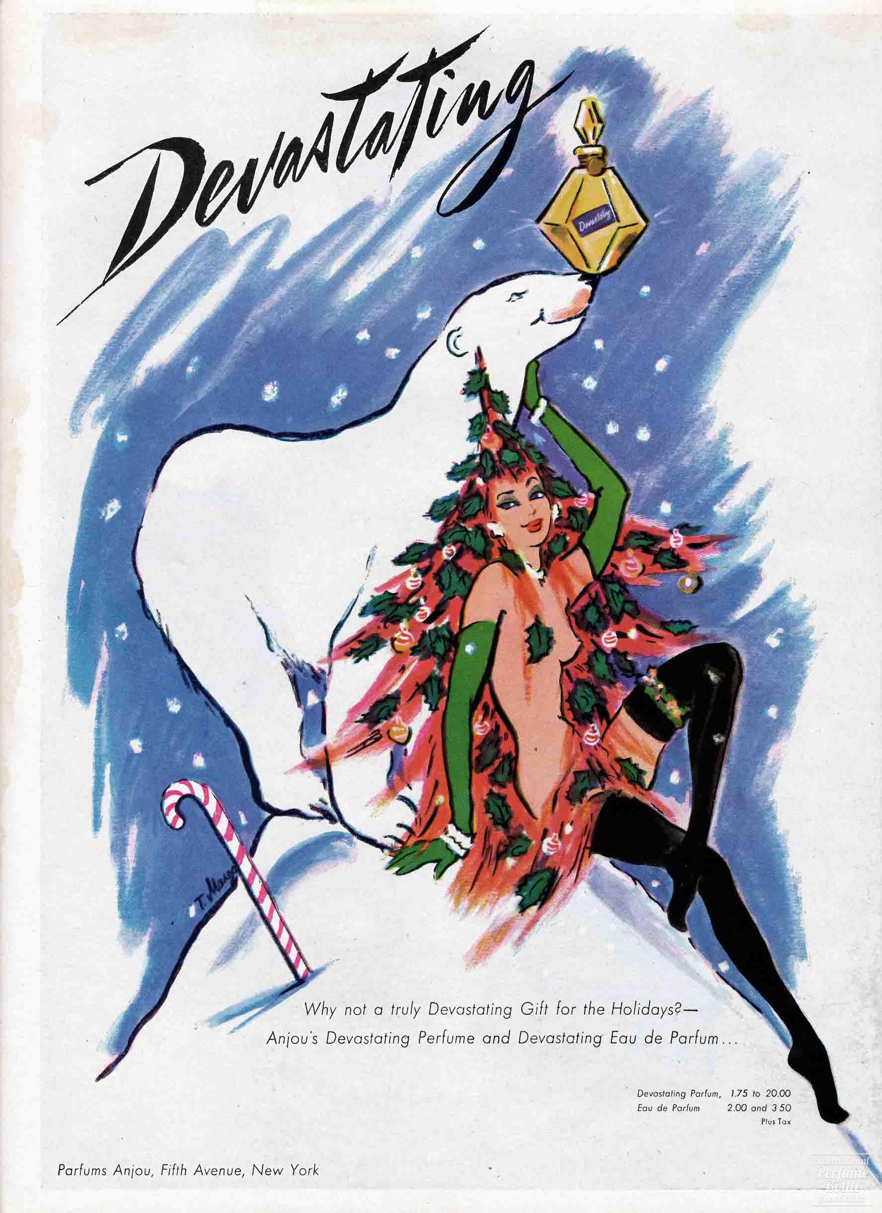 "Devastating" by Anjou (US) Advertisement - 1946