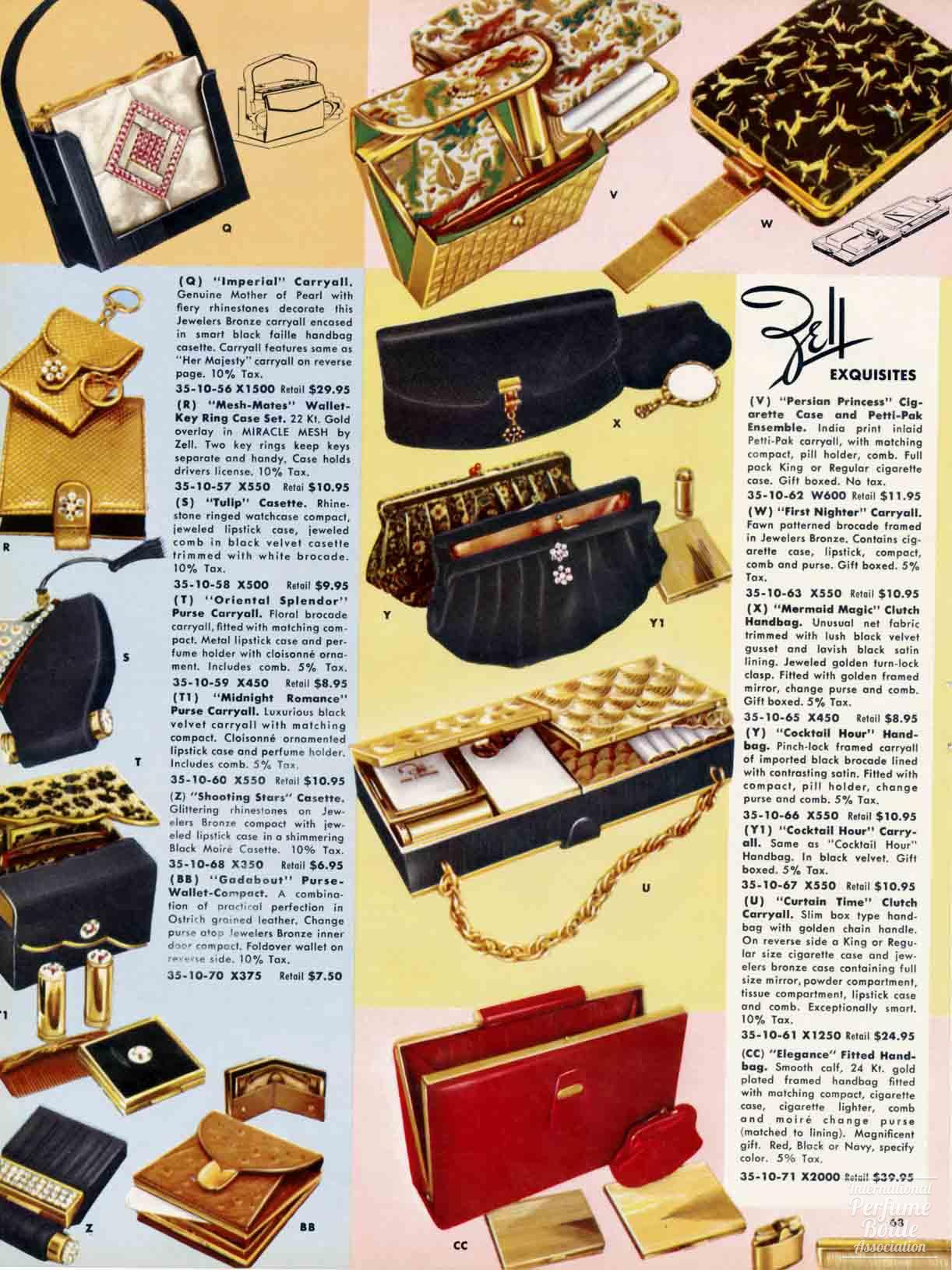 Vanity Cases and Purses by Zell Advertisement – 1956