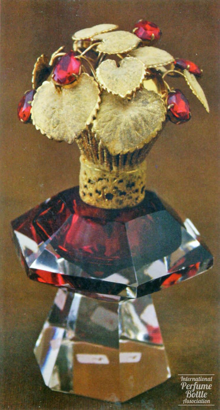 Ruby Glass Jeweled Atomizer From IRice