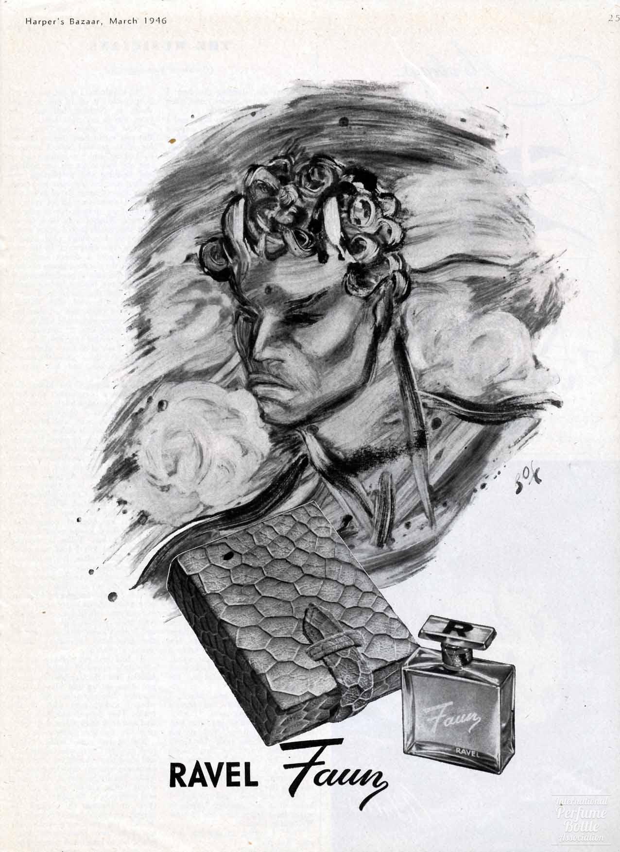 "Faun" by Ravel Advertisement - 1946