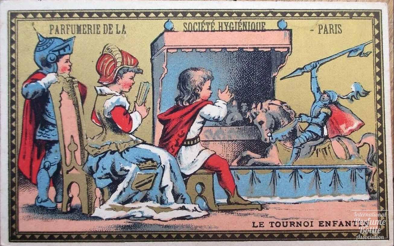 "Le Tournoi Enfantin" Trade Card by Parfumerie de la Société Hygiénique