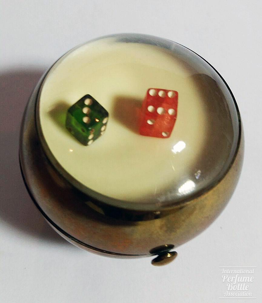Domed Compact With Dice
