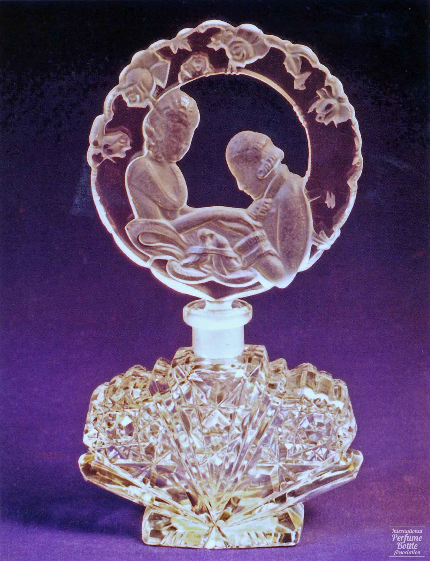 Czech Bottle With Man kissing Woman's Hand