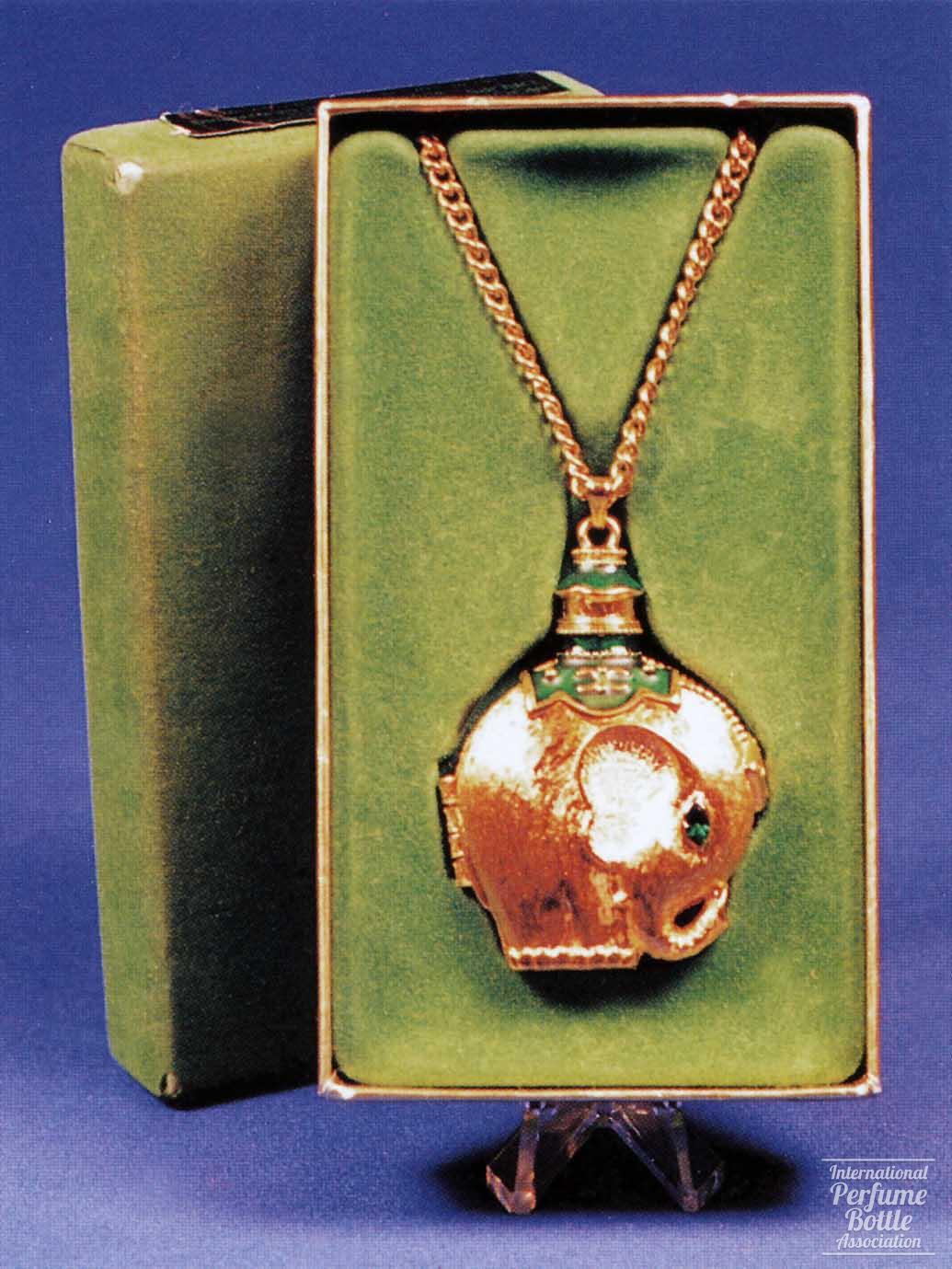 "The Rajah's Elephant" Solid Perfume Necklace by Revlon