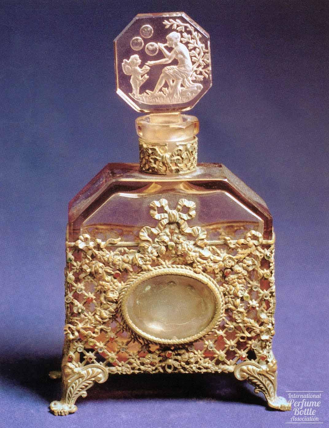 Peach Bottle With Picture Frame by Hoffmann