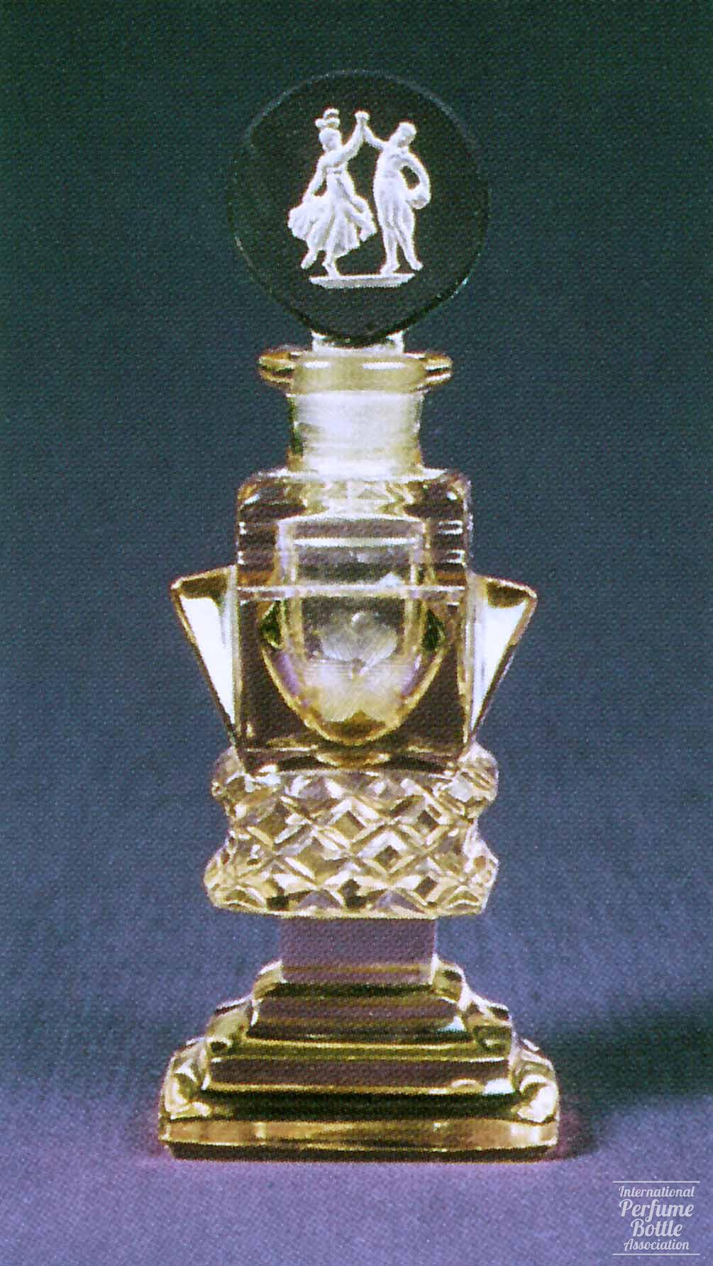 Peach Bottle With Victorian Dancers