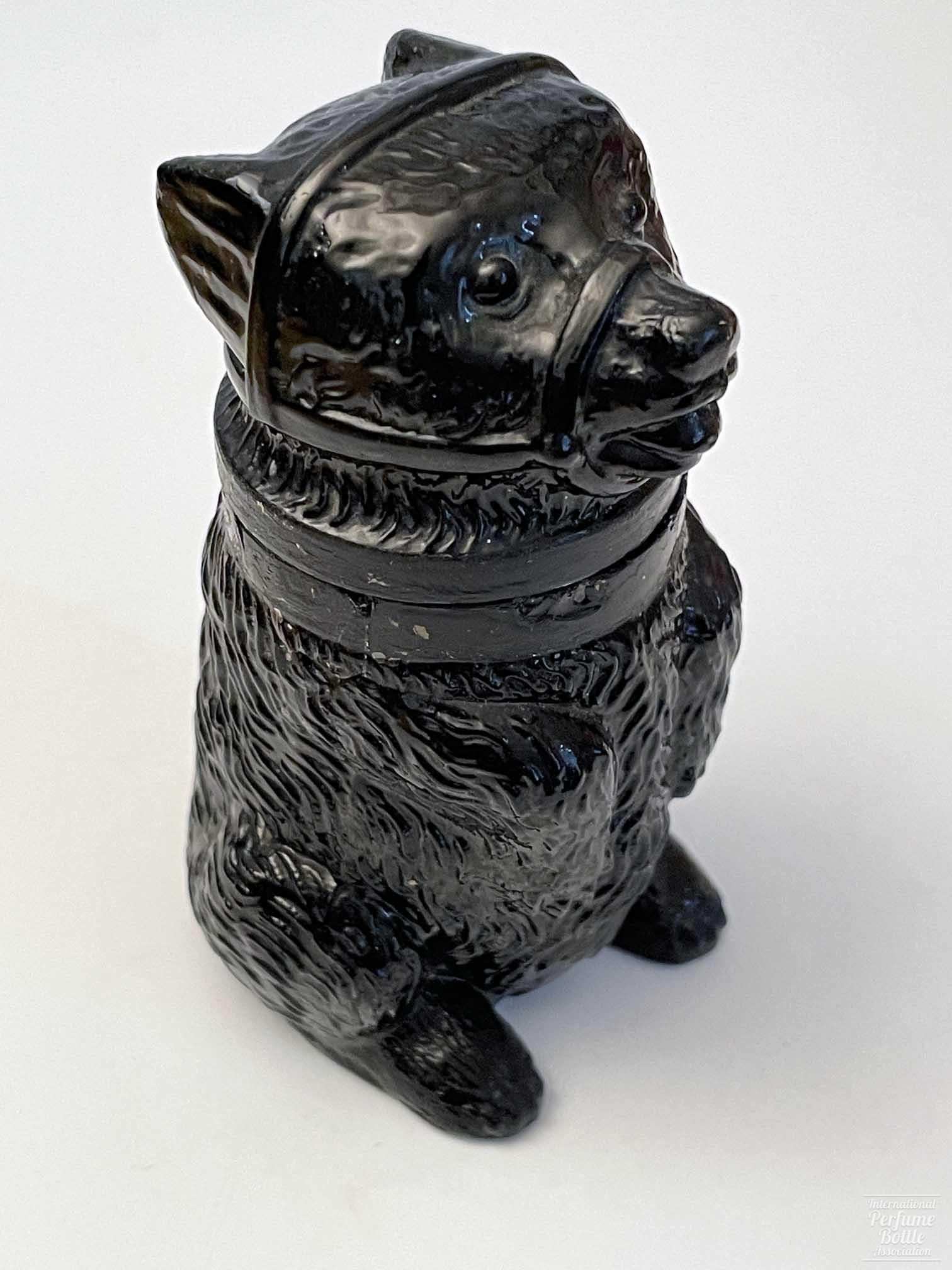 Scented Bear Grease Jar by Boston and Sandwich for X. Bazin