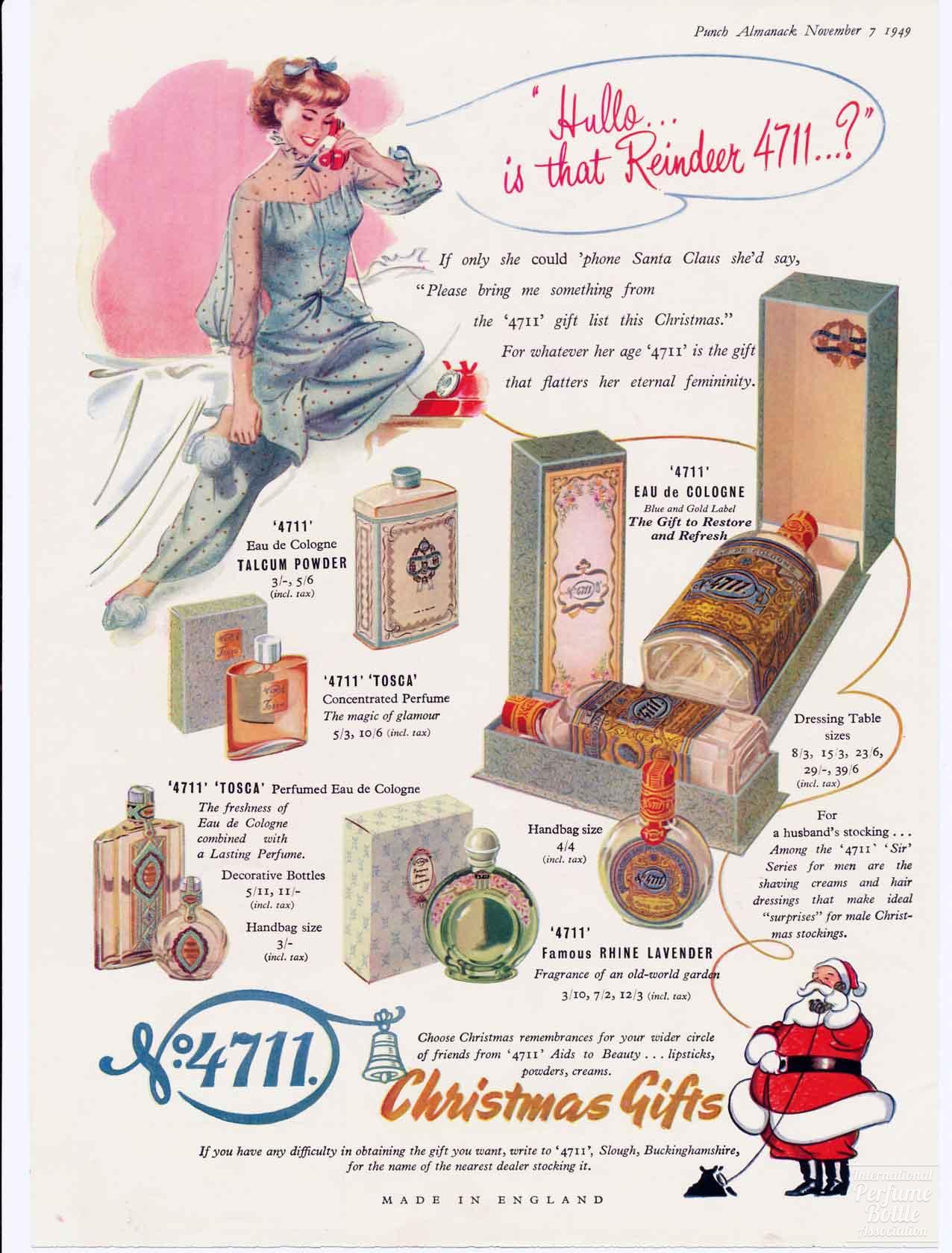 Christmas Ad by Mülhens - 1949