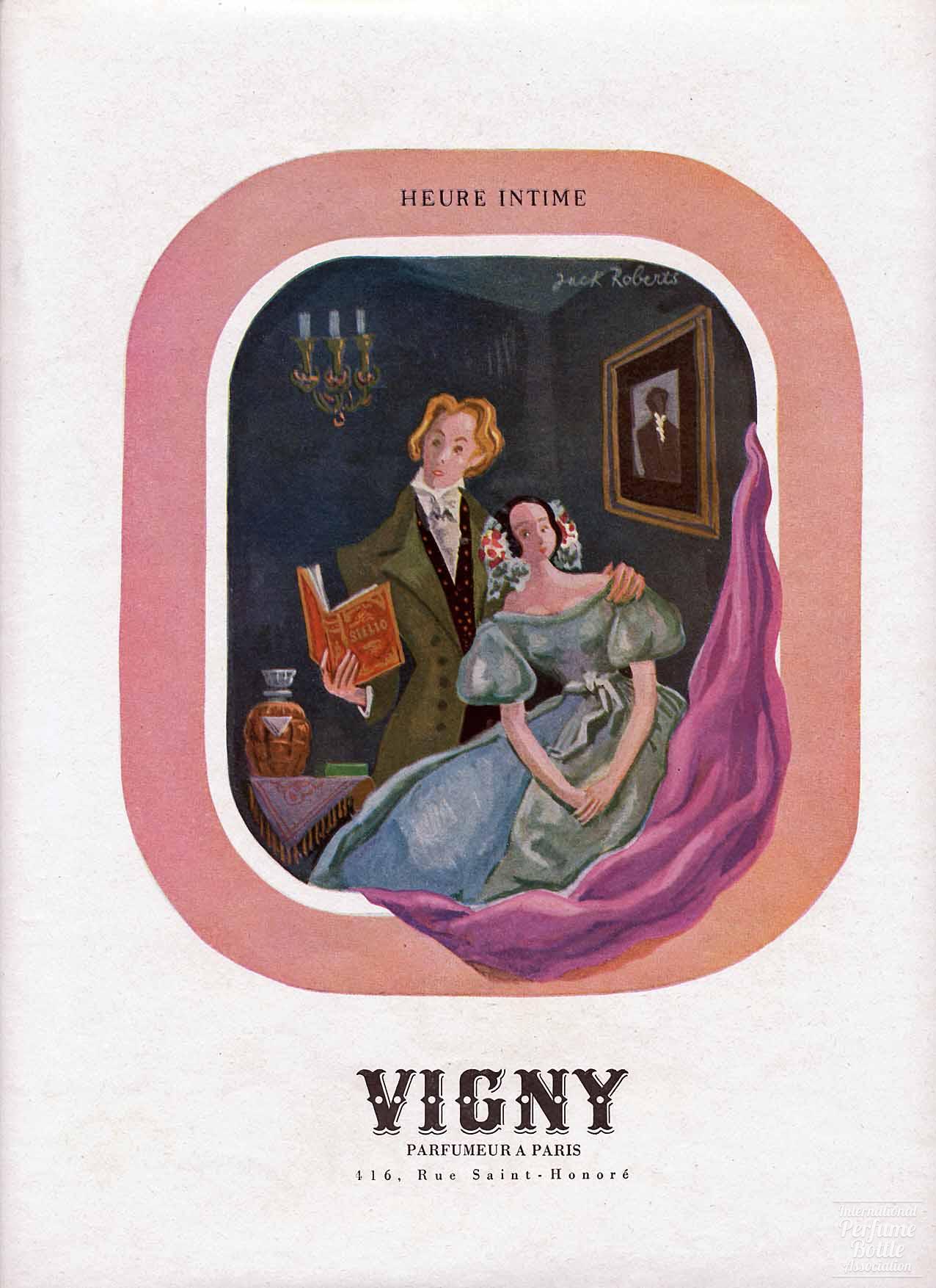 "Heure Intime" by Vigny Advertisement - 1947