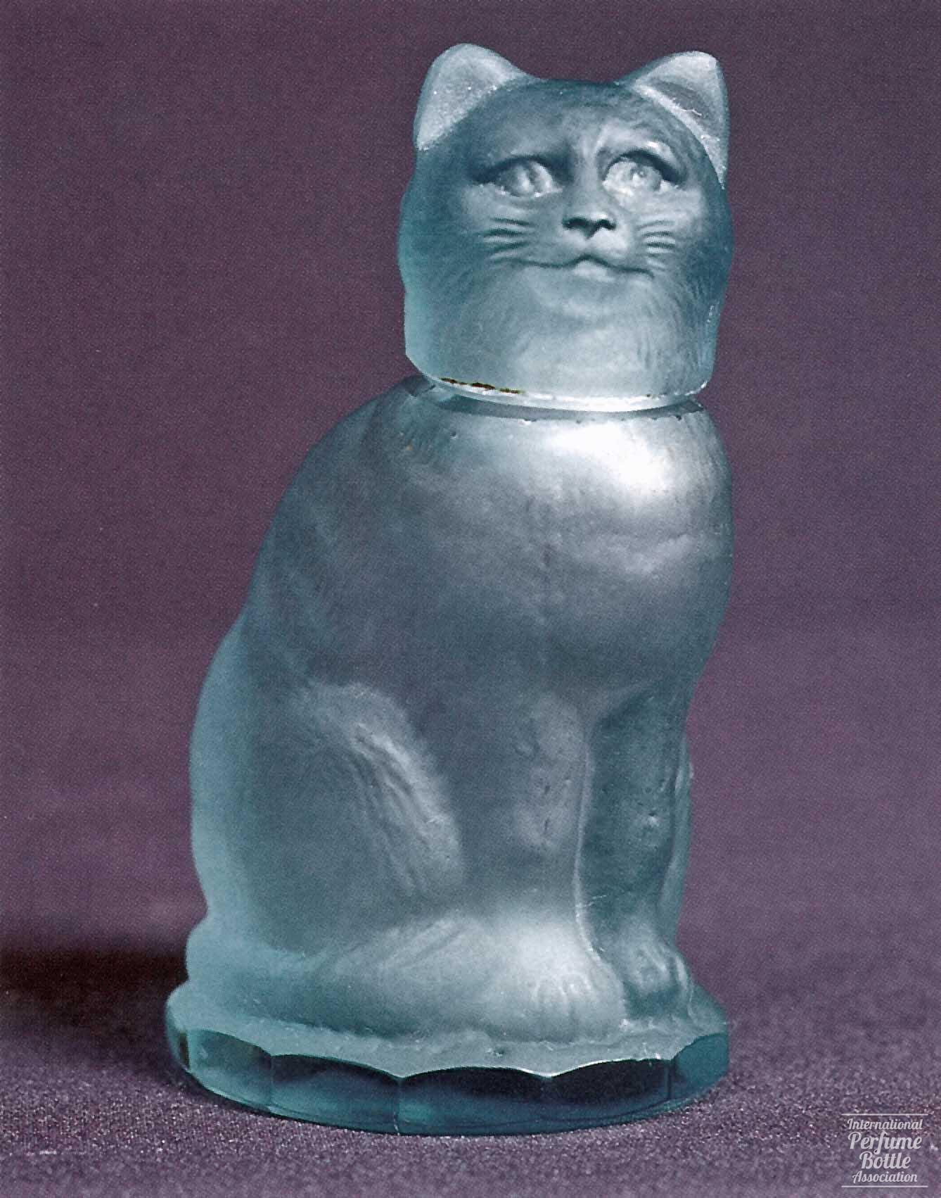 Blue Cat Crystal Bottle
