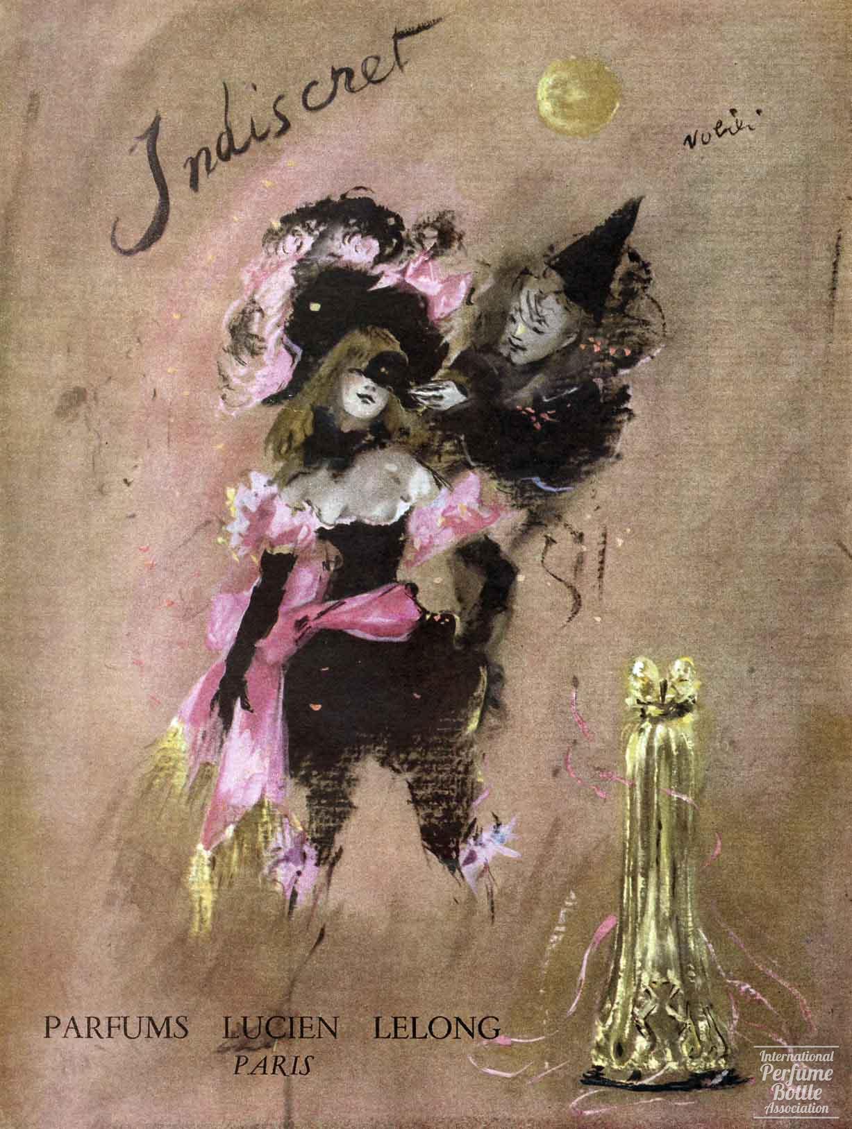 "Indiscret" by Lucien Lelong Advertisement - 1947