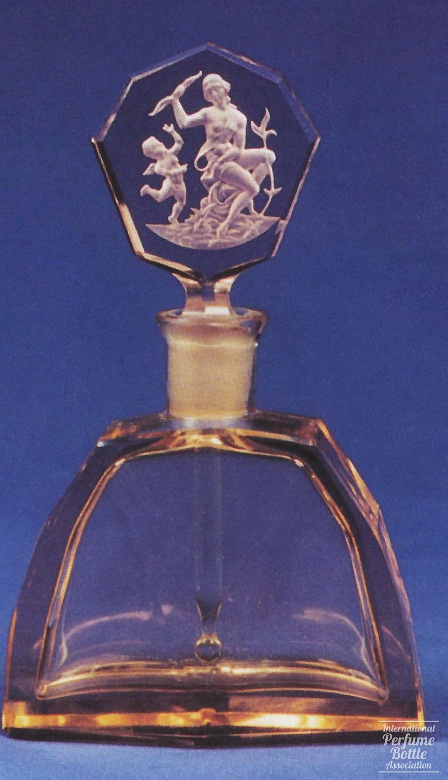 Pink Czech Venus Holding Cupid's Bow