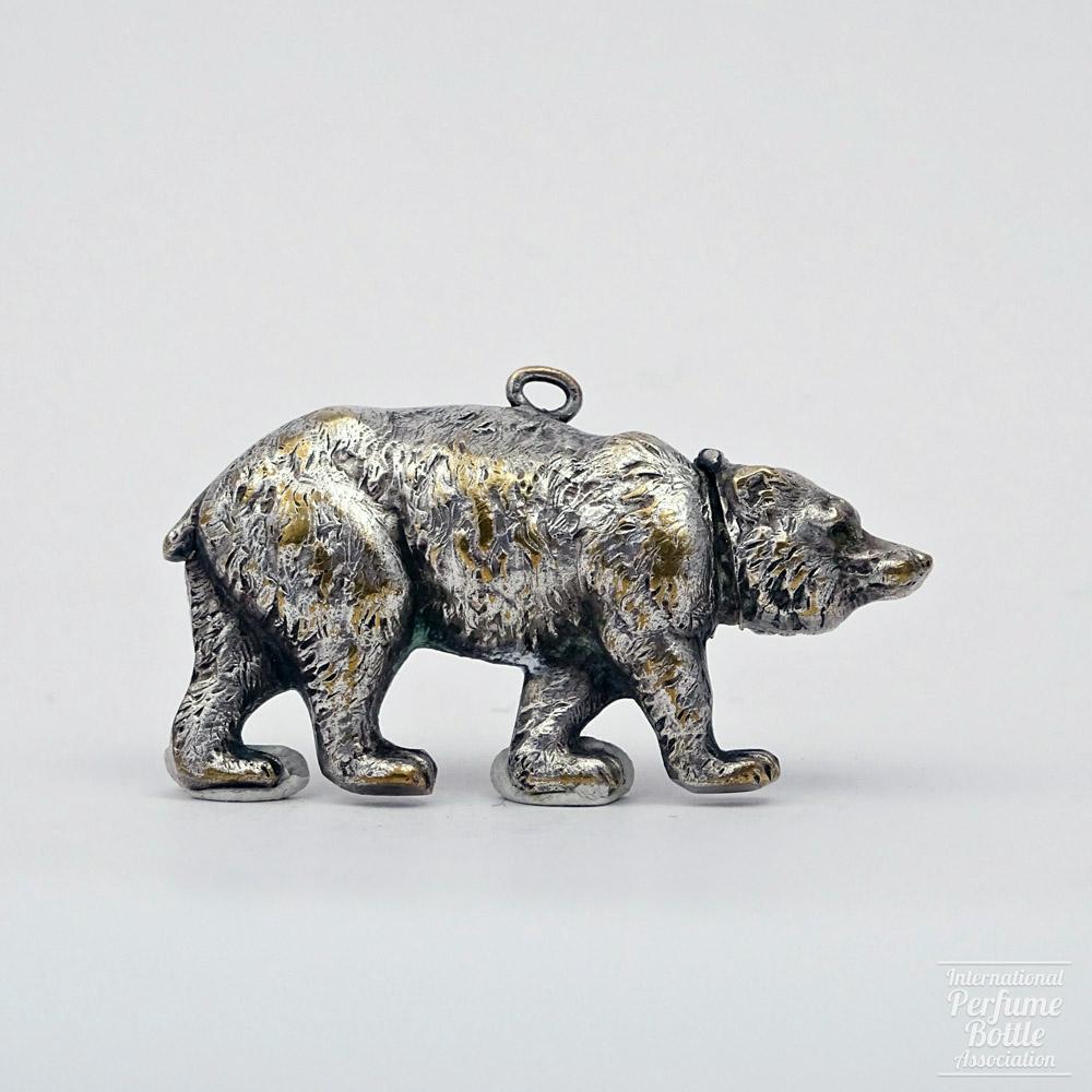 Silver Bear Scent Bottle