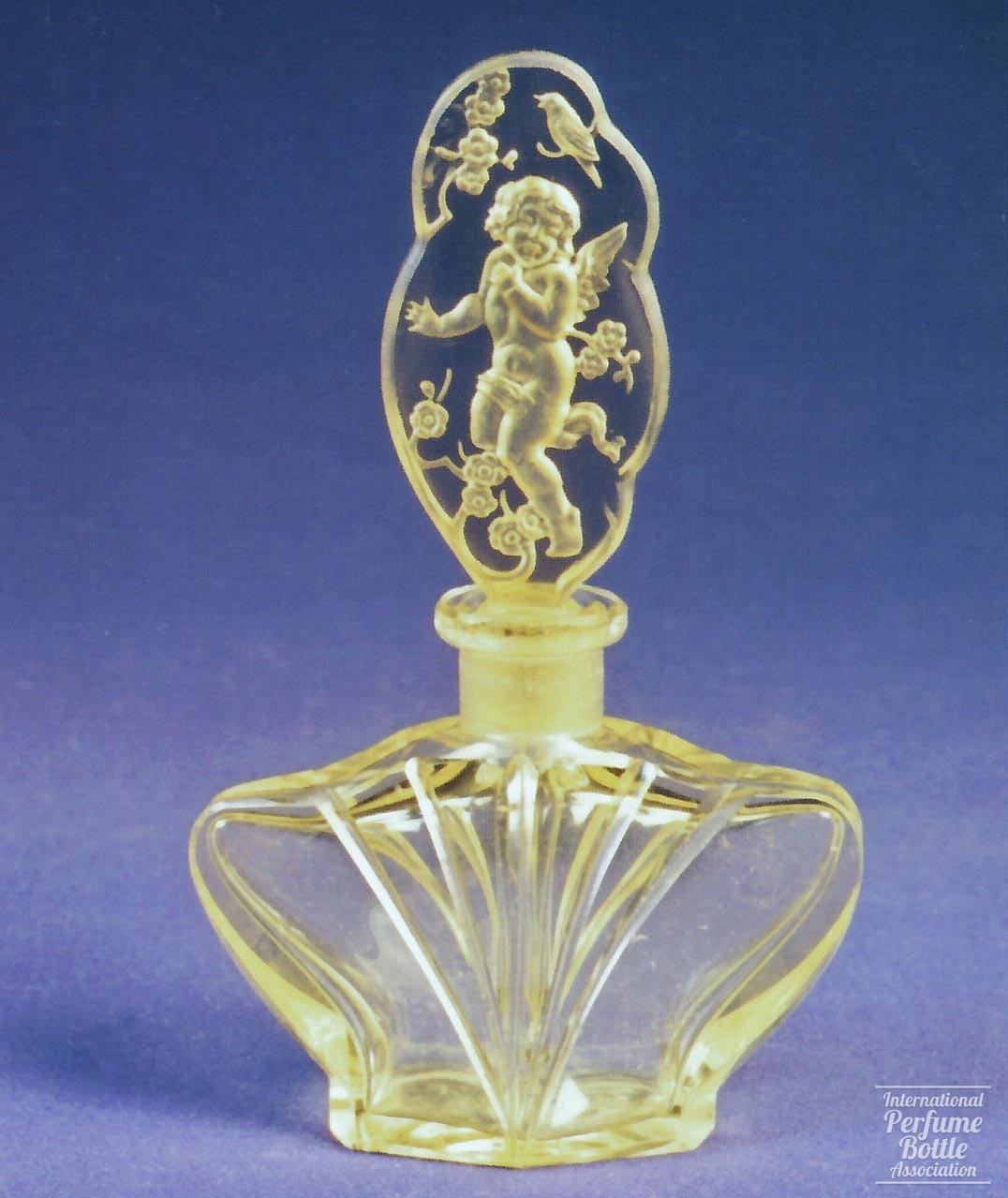 Yellow Cherub Amid Flowers