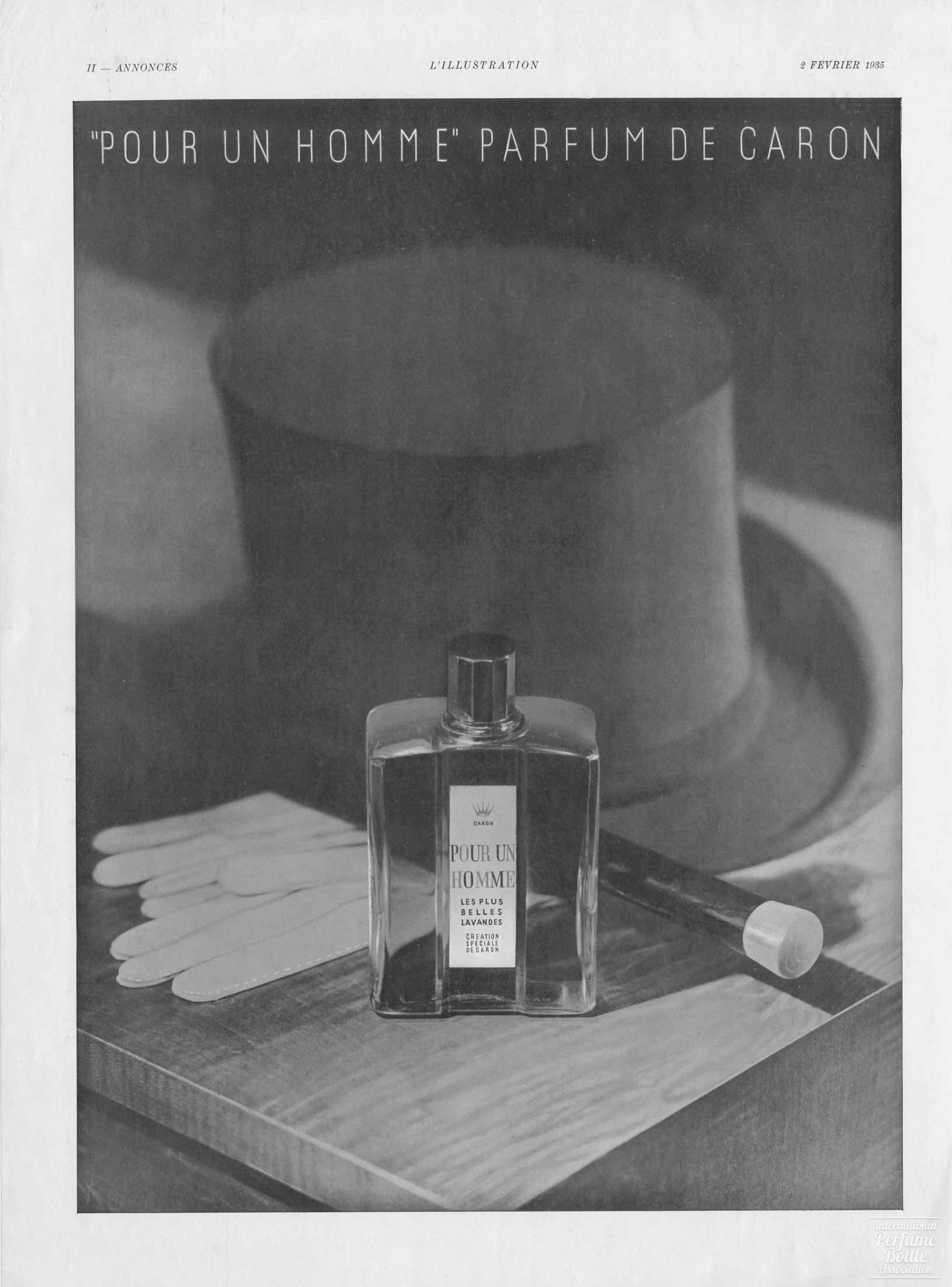 "Pour Un Homme" by Caron Advertisement - 1935