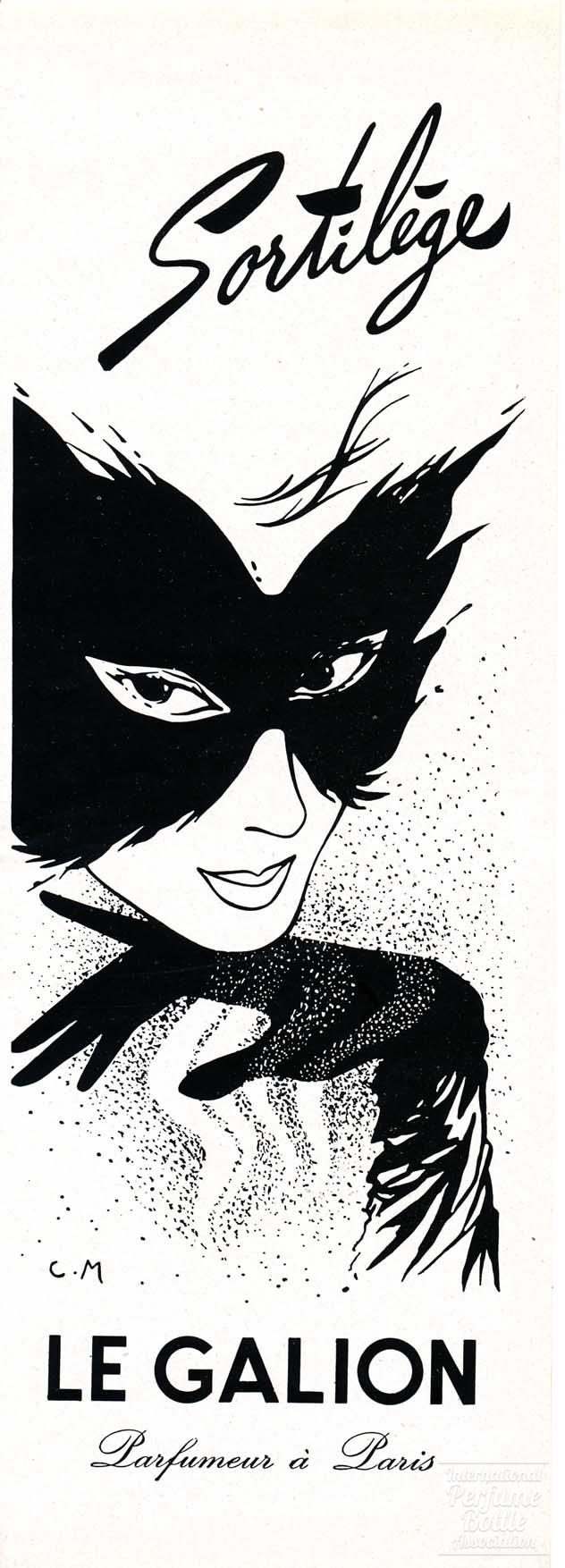 "Sortilege" by Le Galion Advertisement - 1955