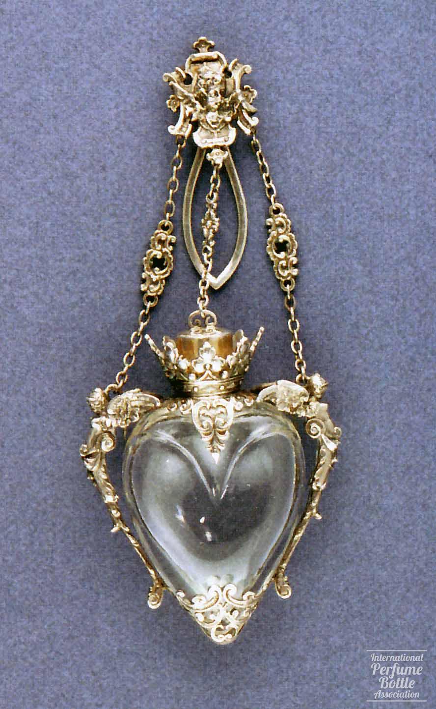 Heart-Shaped Rock Crystal Bottle