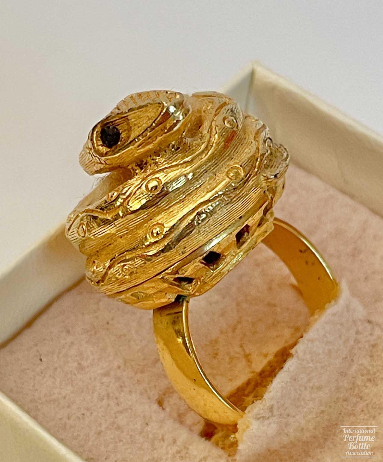 Coiled Snake Perfume Ring