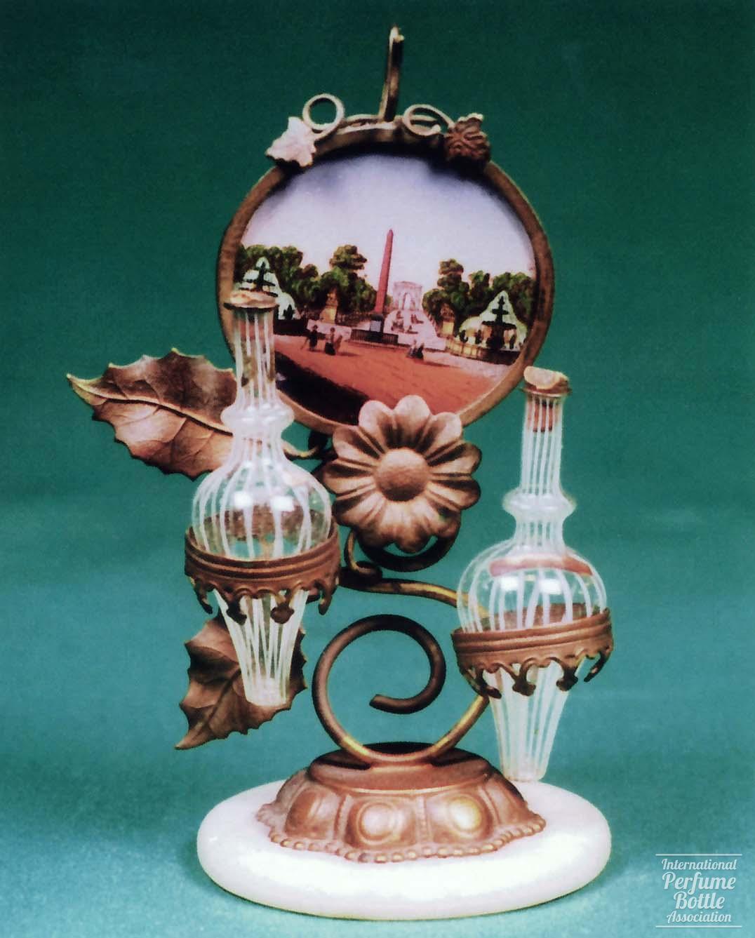 French Small Bottles With View of Paris