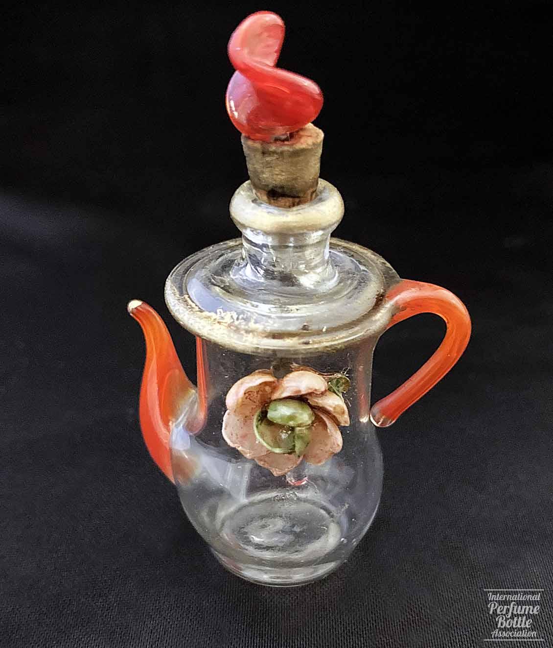 Blown Glass Teapot Bottle