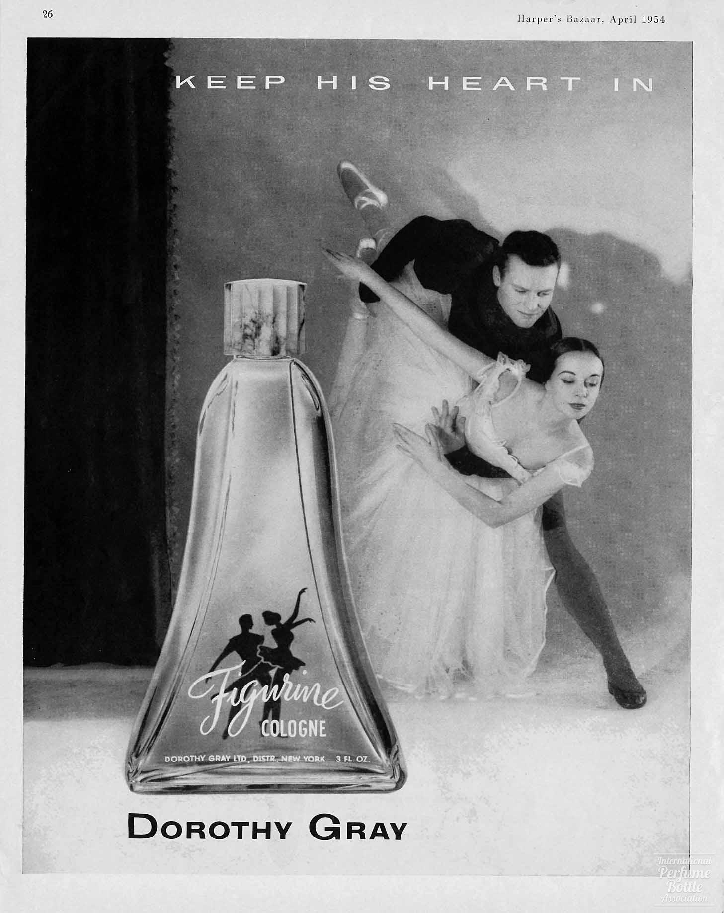 "Figurine" by Dorothy Gray Advertisement - 1954
