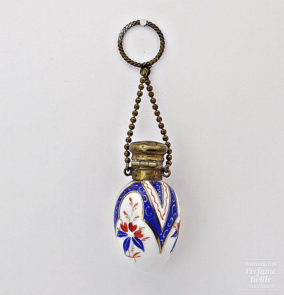 English Porcelain Egg Bottle