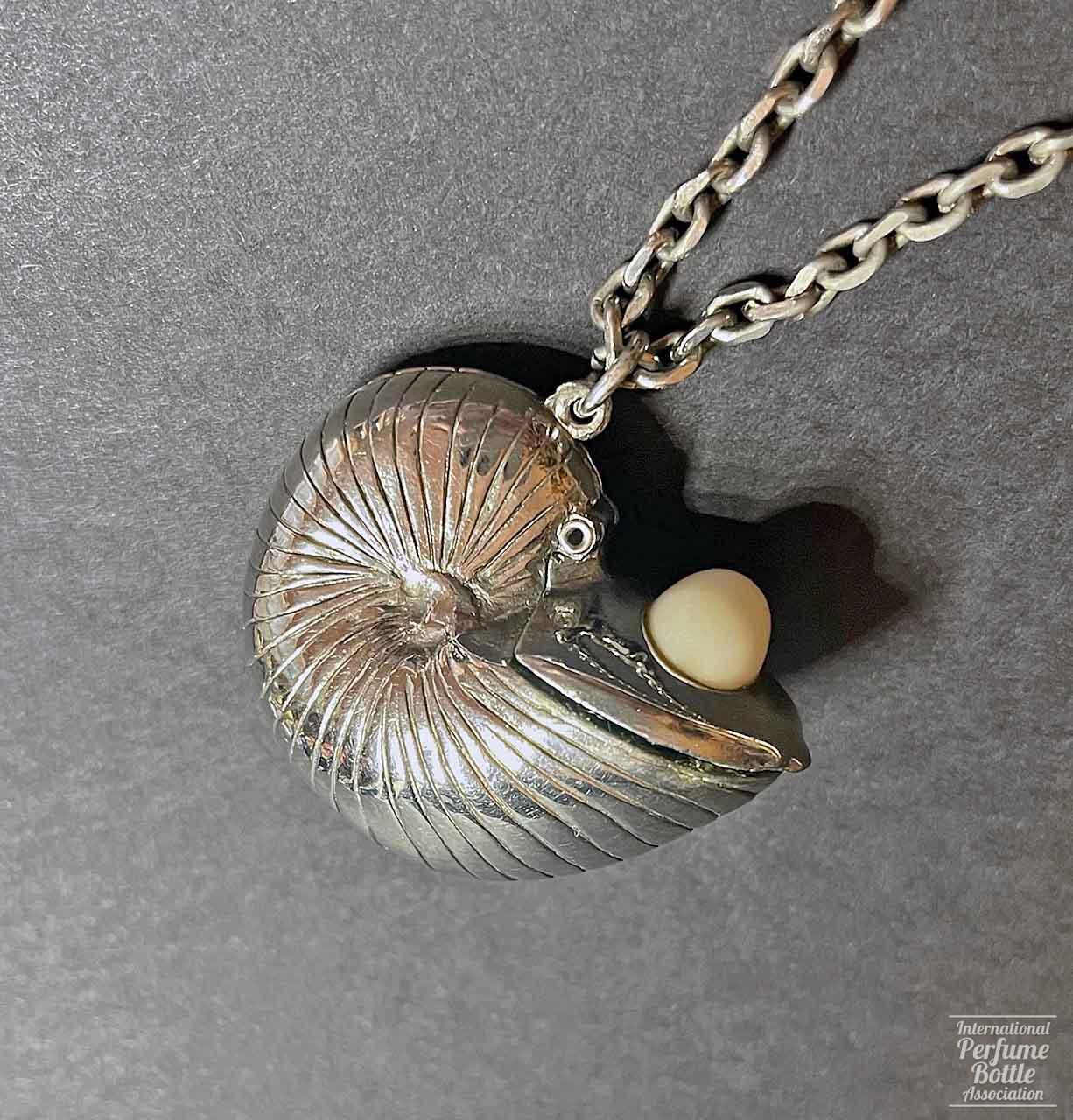 Snail Shell Solid Perfume Pendant by Helena Rubinstein