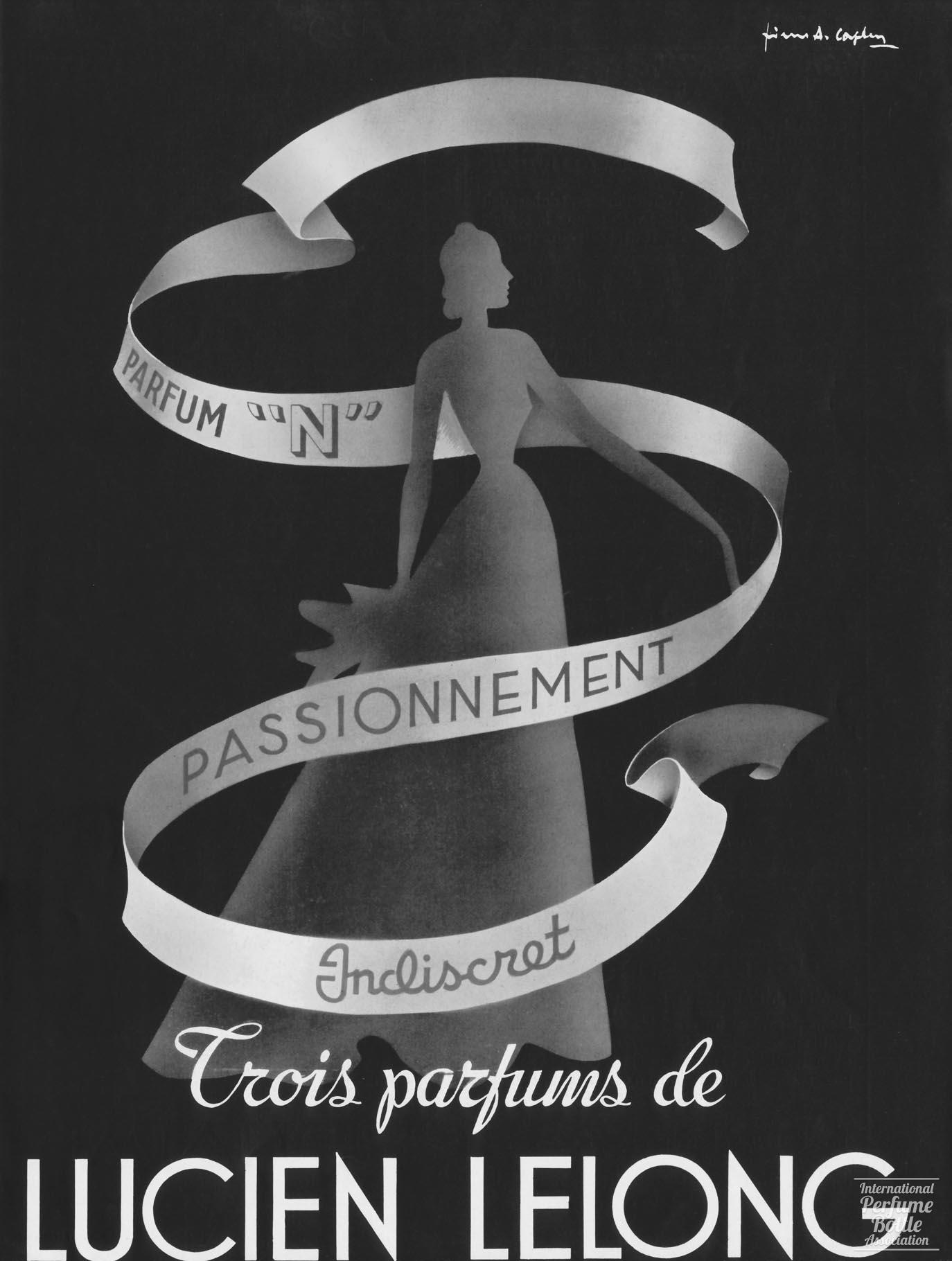 Three Perfumes by Lucien Lelong Advertisement - 1946