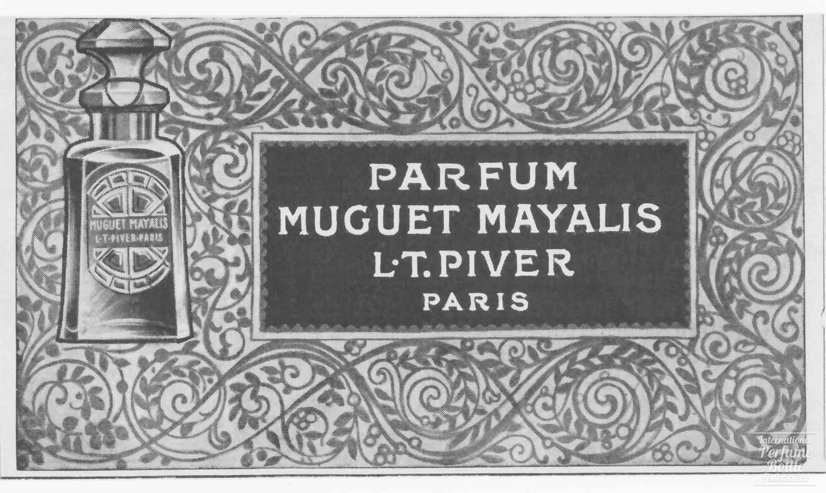 "Muguet Mayalis" by L. T. Piver Advertisement - 1909