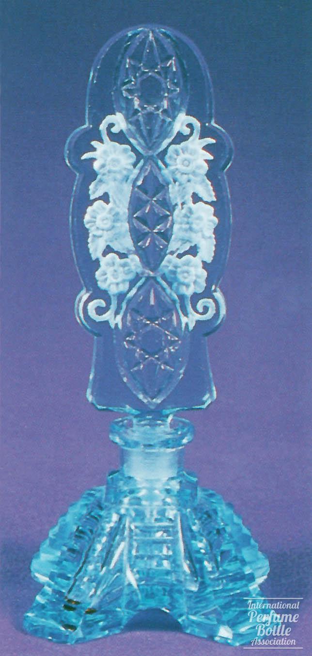 Blue Czech With Roses Stopper