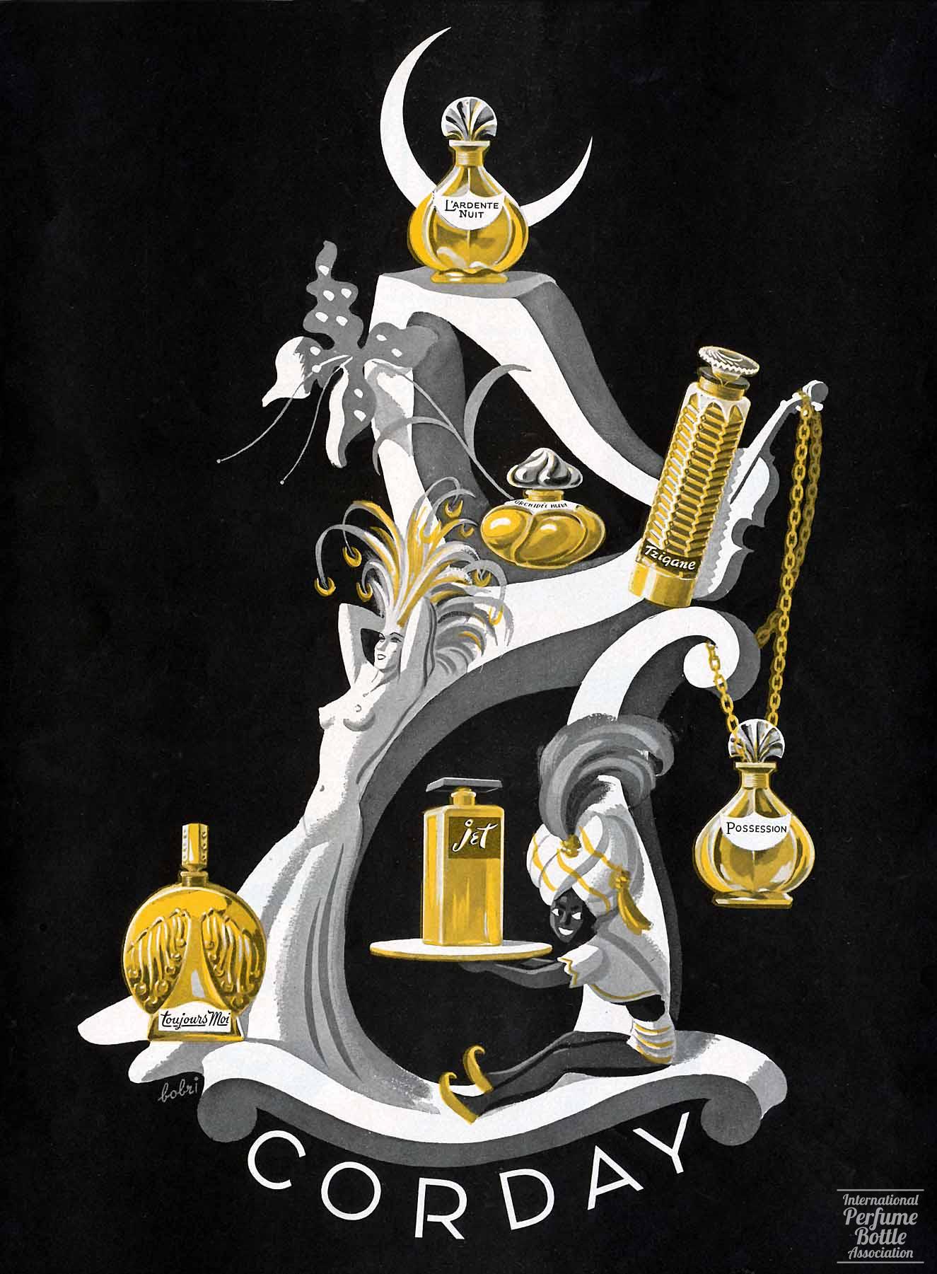 Perfumes by Corday Advertisement - 1944