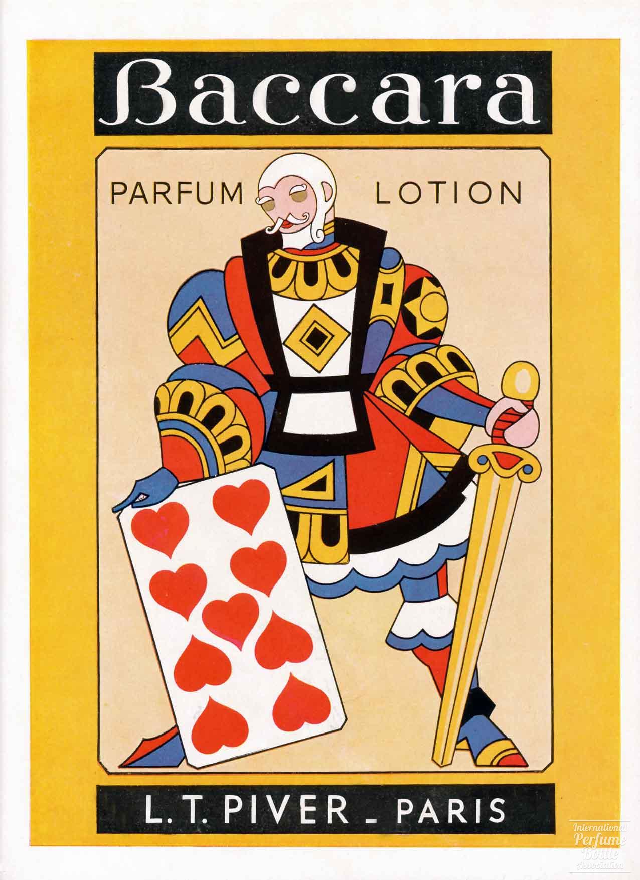 "Baccara" by L. T. Piver Advertisement - 1948