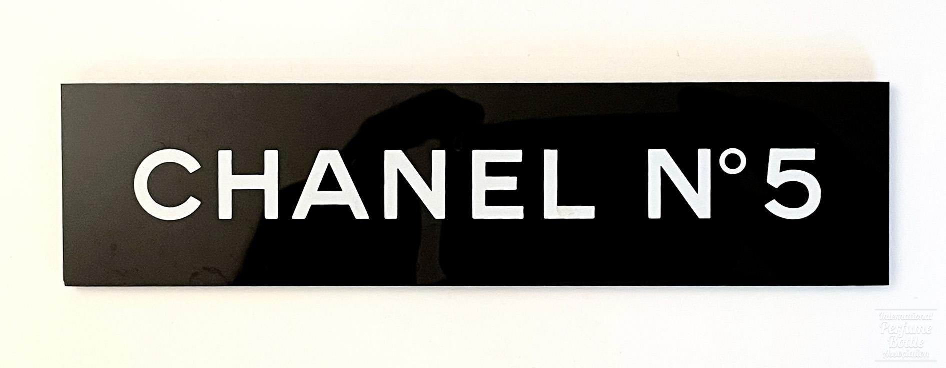 "Chanel No. 5" Display Sign by Chanel