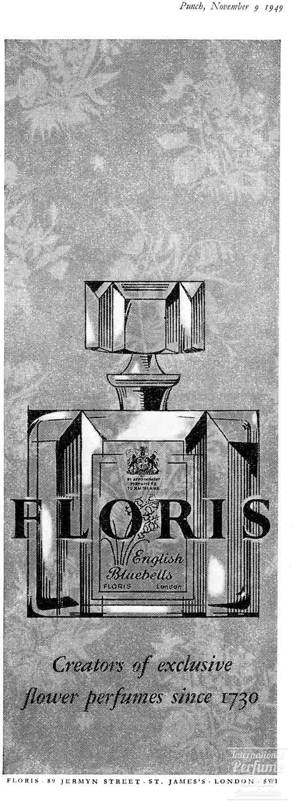 "English Bluebells" by Floris Advertisement - 1949