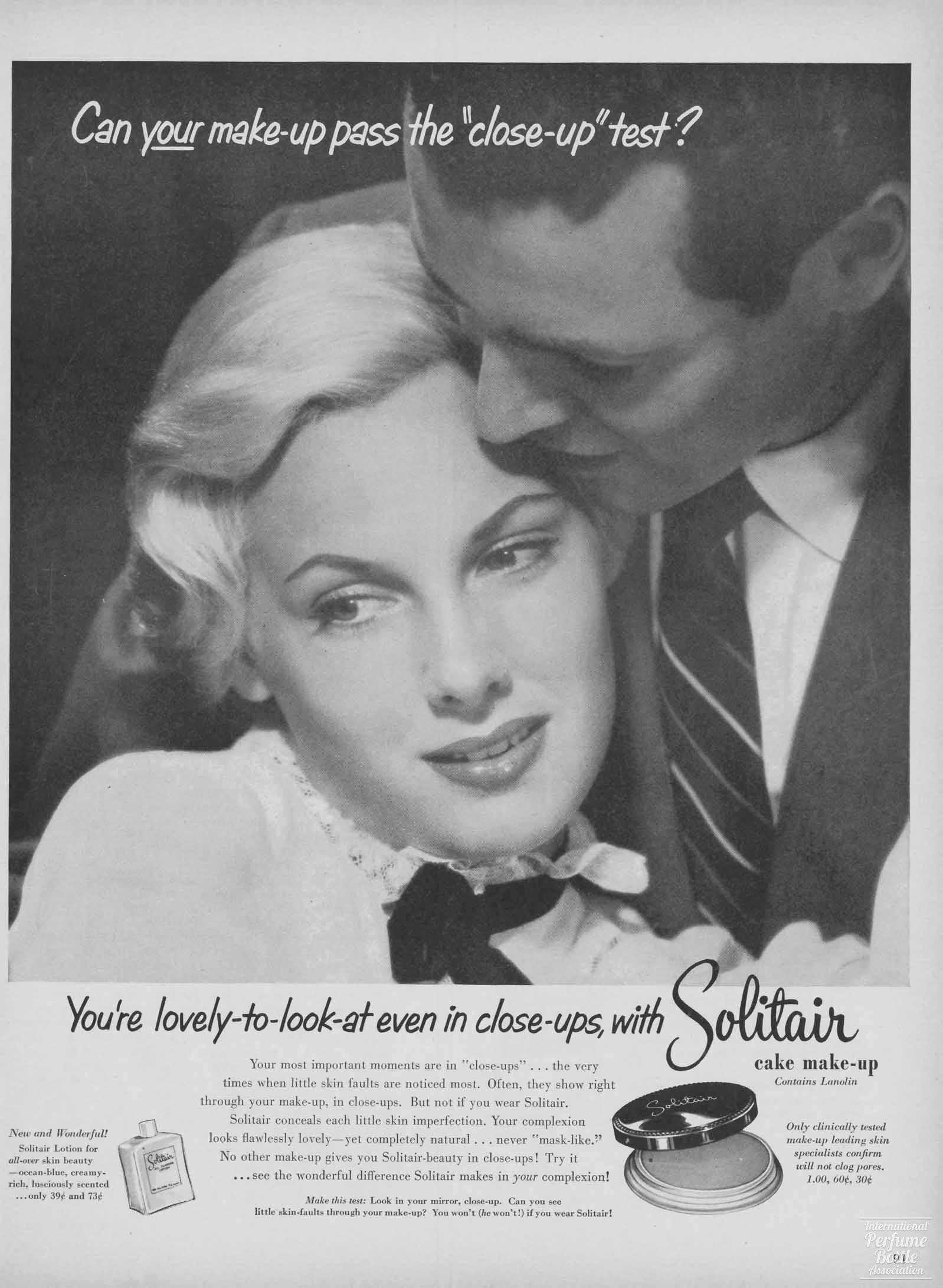 Cake Make-Up by Solitair Advertisement - 1940's