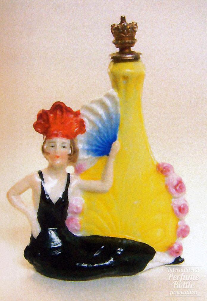 Flapper With Feather Fan by Sitzendorf