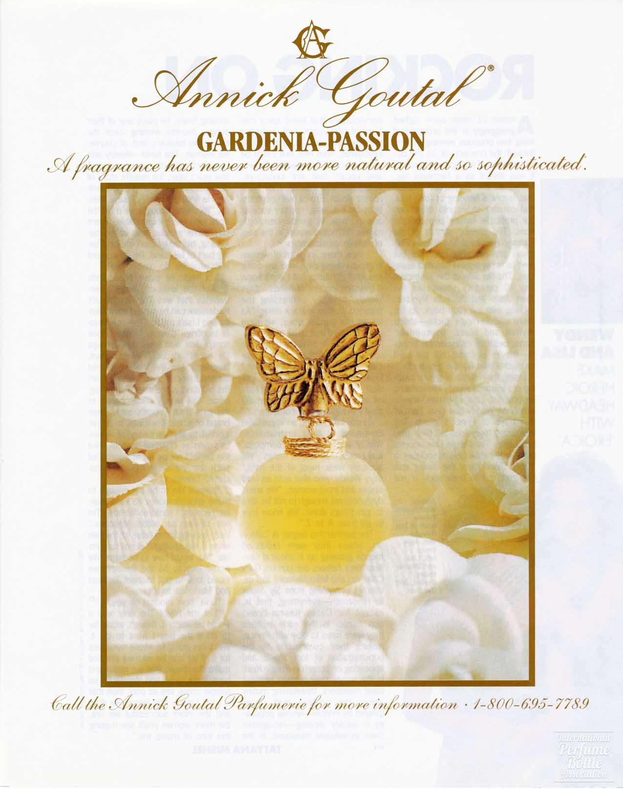 "Gardenia-Passion" by Annick Goutal Advertisement - 1990