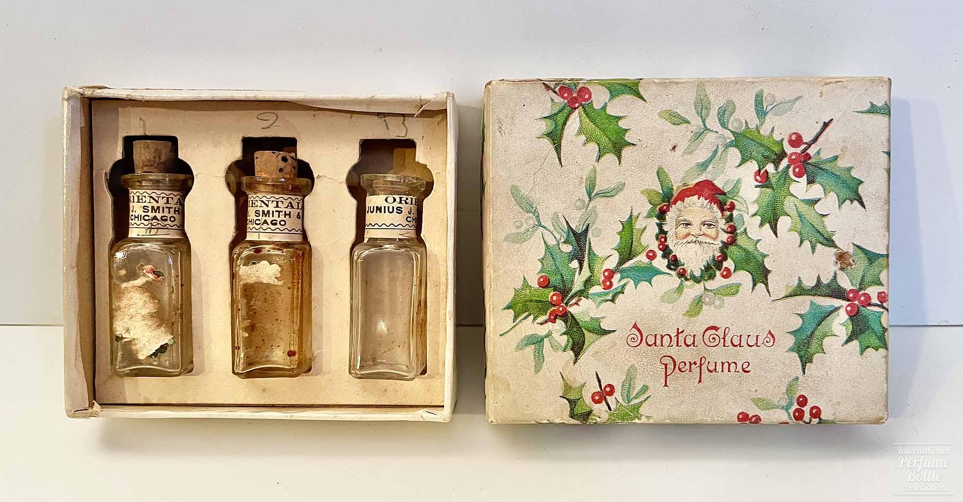 "Santa Claus Perfume" Set by Junius J. Smith of Chicago